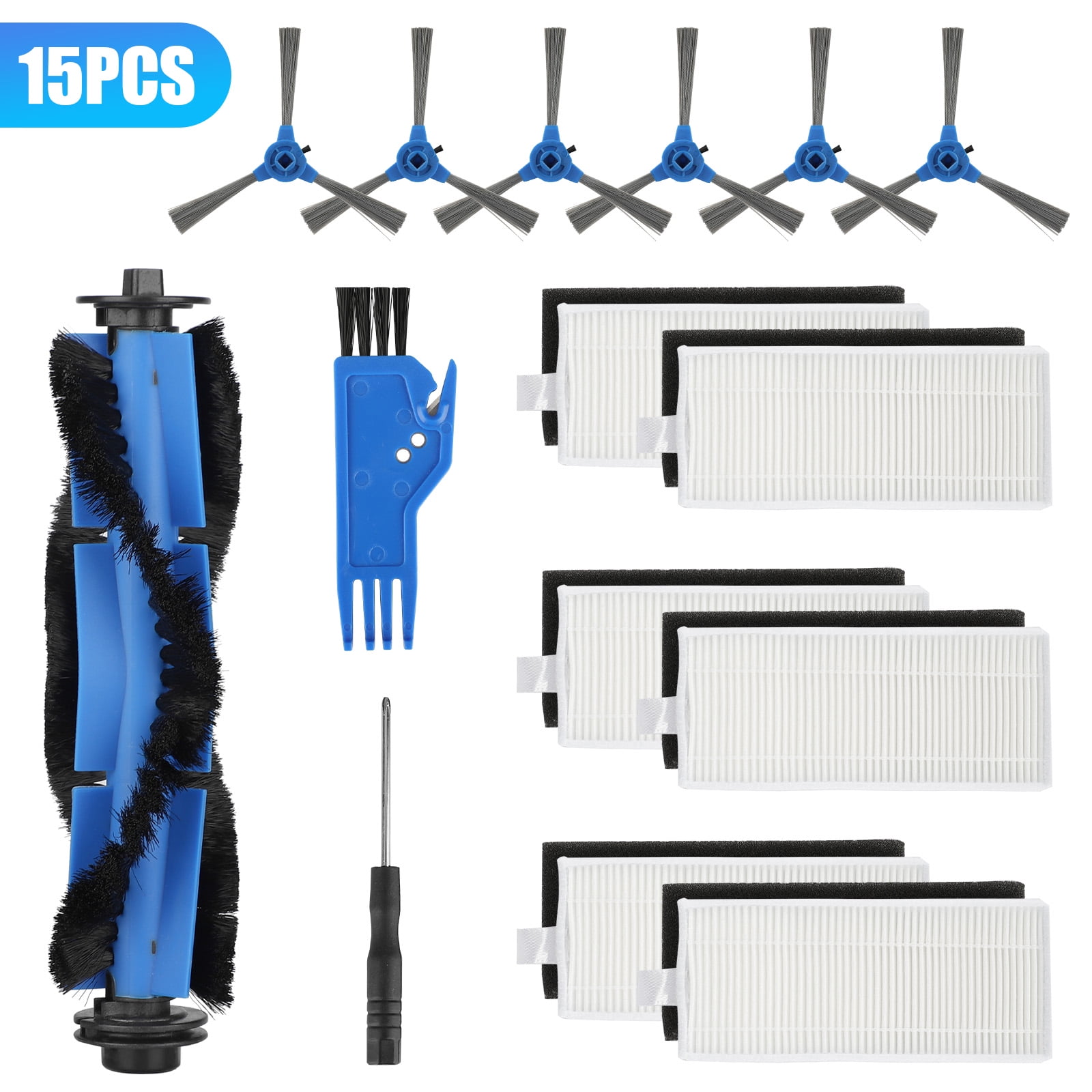 15Pcs/Set Relacement Parts For Tesvor X500 Robot Vacuum Cleaner Accessories 
