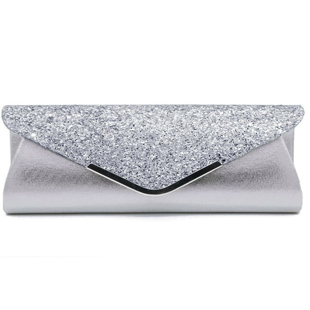 Sac Pochette à Paillettes pour Femmes Dames Soirée Mariage Fête Pochette Portefeuille Sac