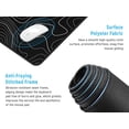 thumbnail image 2 of XXL Large Gaming Mouse Pad (Black Topographic,style 1), 2 of 4