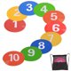 thumbnail image 5 of Juego de marcadores de piso numerados de 9 pulgadas, conos de disco planos de agilidad antideslizantes para fútbol, baloncesto, fútbol americano, béisbol, del 1 al 10, 5 of 5