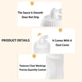 thumbnail image 3 of 500Ml Large Capacity Sauces Bottle with Dusts Cover and Scales Precision Dispensing for Multi Purpose Use, 3 of 9