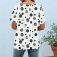 thumbnail image 4 of HOMBOM Womens Shirts Trendy Tunic Tops Soft Short Sleeve Boho Crewneck T Shirts for Women Graphic, 4 of 7