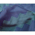 thumbnail image 4 of oneOone Silk Tabby Medium Blue Fabric Chevron Geometric Sewing Material Print Fabric By The Yard 42 Inch Wide, 4 of 4