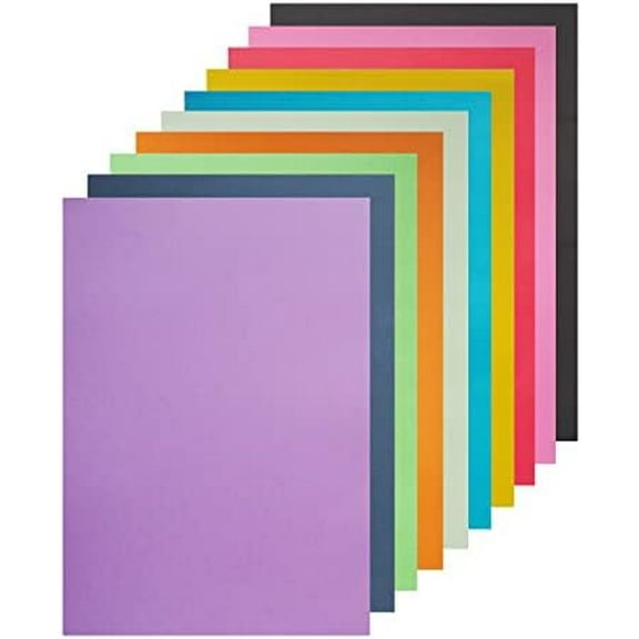 Colored Poster Board, 50 Sheets A3 Large Size 16.5 x 11.7 Inch Assorted Neon Poster Board Bulk for Art Display Board, Classroom Use, School Craft Project, Presentation Drawing$$