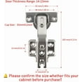 thumbnail image 3 of 135 Degree Corner Kitchen Cabinet Hinge, Folding Door Hinges Combination 1 Pair, 3 of 6