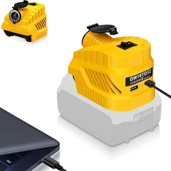 240W DC 12V Buck Converter Regulator Car Cigarette Lighter Power for Dewalt 20V