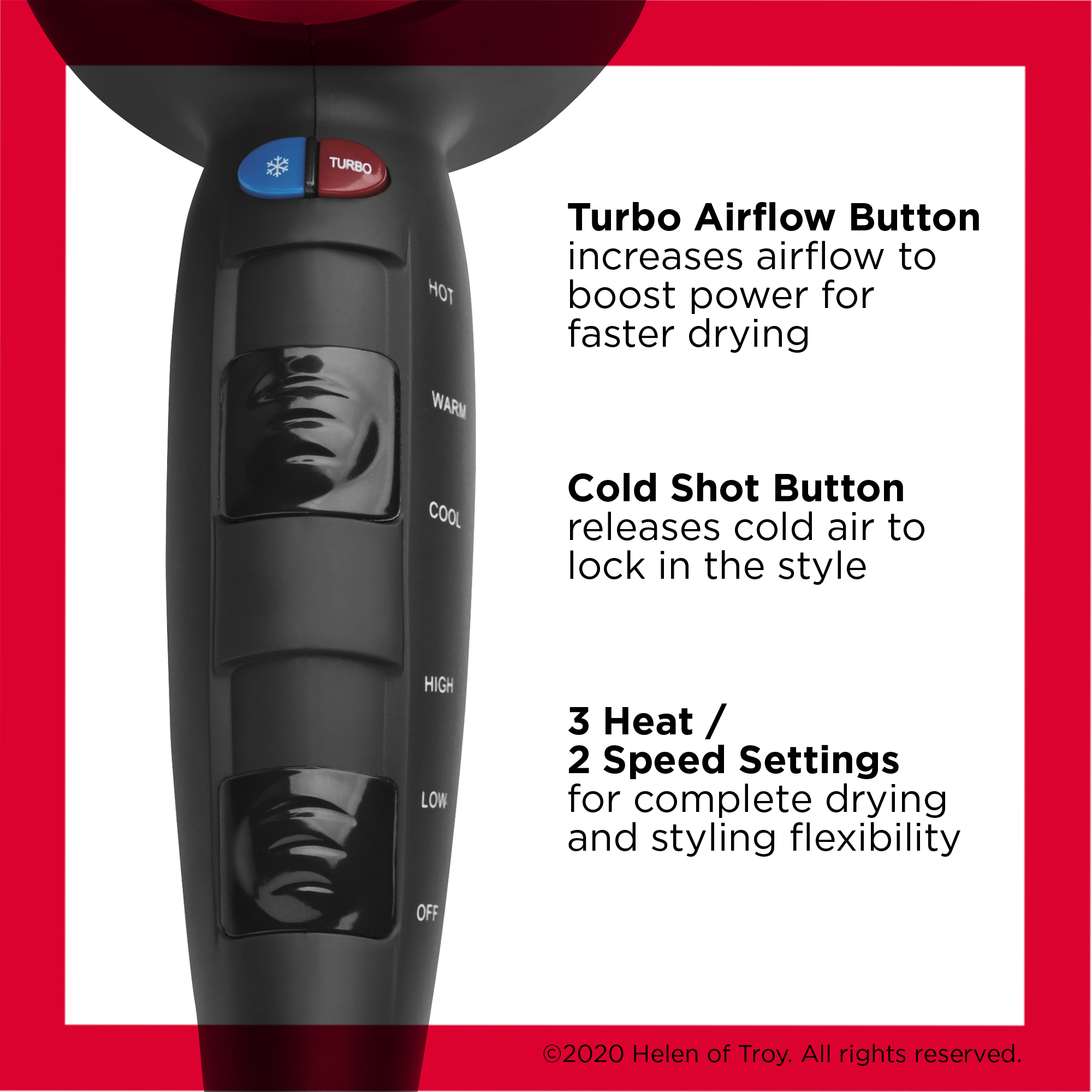 Revlon 1875W Turbo Ceramic + Ionic Hair Dryer photo 3