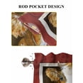thumbnail image 6 of Cows Sunflowers Living Room Curtains 2 Panel, Spring Floral Bees Farmhouse Barn Cafe Window Treatment, Farmhouse Bedroom Bathroom Kitchen Curtains Drapes 104"x54", 6 of 6