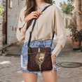 thumbnail image 5 of HELLHERO Akita Dog Bone Women's Shoulder Crossbody Bag, PU Leather Waterproof Durable Zipper Purse for Everyday Use and Short Journeys, 5 of 7