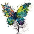 thumbnail image 1 of Diamond Painting 5D DIY Kit de mariposa de taladro redondo completo decoración del hogar (A7024) Hugtrwg Para estrenar, 1 of 9