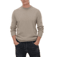 thumbnail image 5 of Puztloy Mens Sweater Sweatshirt Crewneck Cotton Men Clothing Winter Fall Soft Casual Classic Pullover with Ribbing Edge 2025, 5 of 7