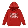 thumbnail image 3 of Christmas Kids Boys Girls Hooded Jacket Christmas Cartoon Prints Hoodie Sweatshirt Toddler Child Pullover, 3 of 5