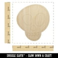 thumbnail image 2 of Skull Doodle Wood Shape Unfinished Piece Cutout Craft DIY Projects - 4.70 Inch Size - 1/4 Inch Thick, 2 of 7
