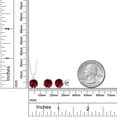 thumbnail image 3 of Gem Stone King 4.65 Ct Round 7mm Red Created Ruby 925 Sterling Silver Stud Pendant and Earrings Jewelry Set, 3 of 3