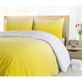 thumbnail image 5 of Ambesonne Ombre Blue Duvet Cover Set, Rise and Wake, 2-Calking, Yellow White, 5 of 7