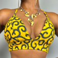 thumbnail image 2 of Blusa informal con almohadilla en el pecho para mujer con cuello en V y escote en V para mujer Pompotops lopia997784, 2 of 4