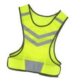 thumbnail image 4 of Reflective Stripe Vest Runner Reflector Vest Polyesterescent Yellow High Visibility Reflective  Vest For Outdoor Sports Cycling Running Hiking, 4 of 8