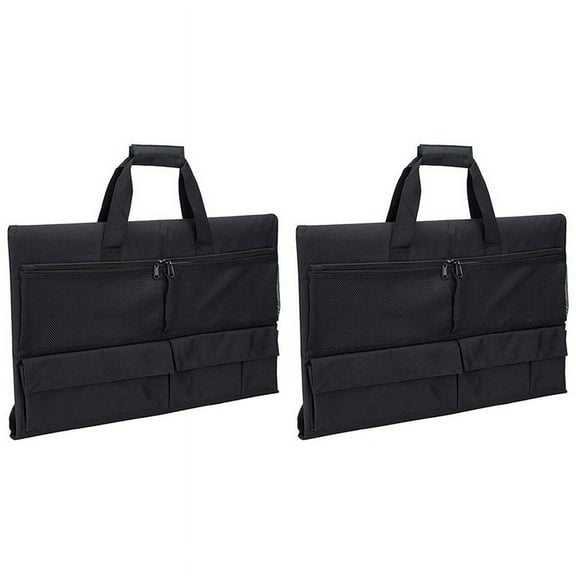 2X Travel Carrying Case for 24Inch Desktop Computer,Protective Storage Bag for Monitor Dust Cover with Handle,2 x Travel Carrying Case,Black