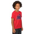 thumbnail image 4 of Youth Hook 'N Buoy American Crab T-Shirt – Kids’ Nautical Graphic Tee (Red, XS), 4 of 6