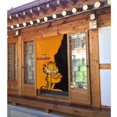 thumbnail image 3 of Cortina de puerta Garfield para entrada, cortina opaca con estampado de patrón, cortina divisoria de ambientes, tapiz para decoración del hogar, 34" de ancho x 56" de largo, 3 of 7