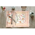 thumbnail image 2 of Vargottam Napperons - Napperon pour Table à Manger, Ensemble de 4 - Serviette en Coton Imprimée et Réversible - Napperons d'Intérieur pour Table de Salle à Manger à la Maison et en Cuisine - Floraux (Pêche), 2 of 5