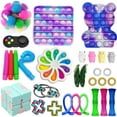 thumbnail image 1 of ITFABS 30Pcs Sensory Toys Set, Stress Relief Finger Training Dimple Games Kit, 1 of 8