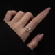 thumbnail image 3 of Fashion 925 Sterling Silver 26 Letter Ring Sparkling Diamond Zircon Open Ring Index Finger Your Name Ring Birthday Party Jewelry, 3 of 5
