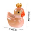 thumbnail image 2 of Ovzne Glowing In-The-Dark Duckling Doll - 2X1.7Cm Resin Small Ornament, Fish Tank Decoration, Moss Tank Accessory, Cute Mini Figurine For Diy Home Decor, 2 of 5