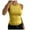 3-Yellow, variant on Fshinging 2025 Women Fashion T Shirts Solid Color Sleeveless Backless Sport Casual Slim Trendy Clothes