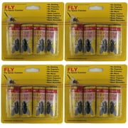 Tiger Fly Paper Strips, Fly Catcher Trap, Fly Ribbon, Fly Bait,Fly Trap, Super Value 4-Pack (16-Stripes)