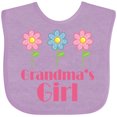 thumbnail image 3 of Inktastic Grandma's Girl Grandaughter Girls Baby Bib, 3 of 4
