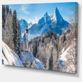thumbnail image 2 of Winter in the Bavarian Alps - Landscape Canvas Art Print, 2 of 4
