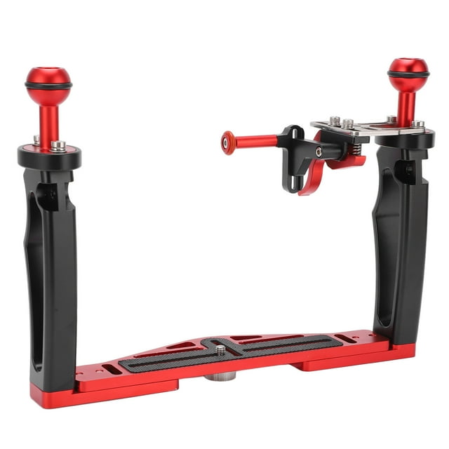 Diving Camera Housing Tray Stabilizer,Dual Handle Tray Stabilizer Diving Underwater Camera Housings Tray Stabilizerwith Shutter Trigger Professional Grade
