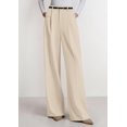 thumbnail image 3 of Pantalones PRETTYGARDEN 2025 Mujer Beige Pierna Ancha Cintura Alta, 3 of 6