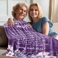 thumbnail image 4 of Mothers Day Birthday Gifts for Mom, Flannel Throw Blanket to My Mom from Daughter Son Soft Blanket Mothers Gift for Sofa Travel Bedding YR001, 4 of 5