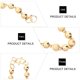 thumbnail image 2 of 1 unid Accesorios de pulsera de titanio chapado en oro Impreso Cuentas de Buda Forma Suministros de joyería de cadena de mano para mujeres Damas (Dorado), 2 of 6