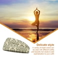 thumbnail image 3 of Minnieouse Diadema Deportes Estampado Estilo vintage Flor Banda para el sudor ancha flexible Alta elasticidad Turbante Envoltura Gimnasio Correr Accesorio para el cabello Tipo 5 Minnieouse AP010509-05B, 3 of 6