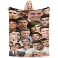 thumbnail image 3 of Blanket Zac Efron Throw Flannel Blankets UltraSoft Micro Fleece Blanket Warm Cozy Plush Gift for Room Decoration Sofa,Office Bed car Camp Couch Beach, 3 of 9