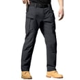 thumbnail image 2 of Men's Casual Stretch-Waist Workwear Pants With Multiple Pockets, Size S-3XL, 2 of 4