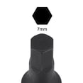 thumbnail image 3 of Unique Bargains 7mm Impact Hex Bit Socket, 1/4' Square Drive 35mm Length CR-MO Metric Sizes, 3 of 5
