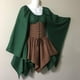 thumbnail image 4 of Disfraz de elfo medieval para mujer adulta, hada, elfo, princesa celta, corsé con cordones en la cintura, vestidos irregulares, tallas S a 5XL, 4 of 5