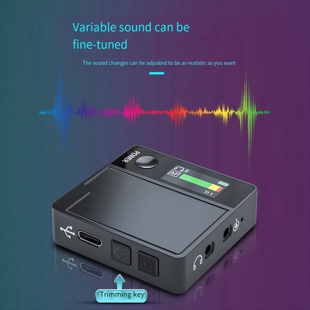 Tarjeta de Sonido en A9 Cambiador de Voz 11 Efectos de Sonido Modo KTV Voz Masculina a Voz Femenina FáCil InstalacióN para Ios Android