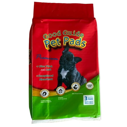 Dog Training Underpads Ultra Thick and Soft Exceptional Absorbent 3 Pet Pads 23.5"x 23.5"