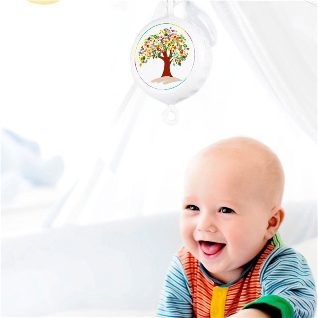 Baby Music Box and Frame Arm Bracket Baby Musical Crib Mobile Toy Nursery Decorations Rhythm Bed Bells Toy