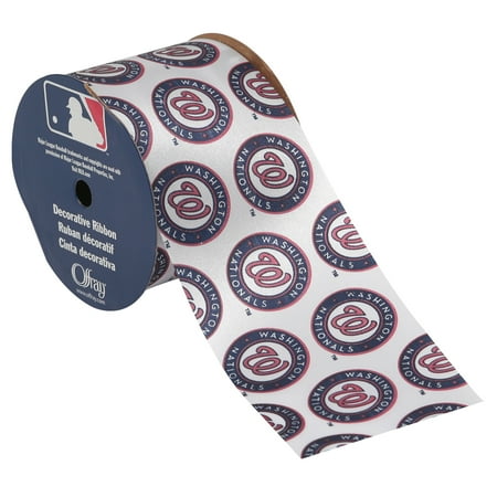 Offray 2.5 x3 Yd MLB Washington Nationals Ribbon