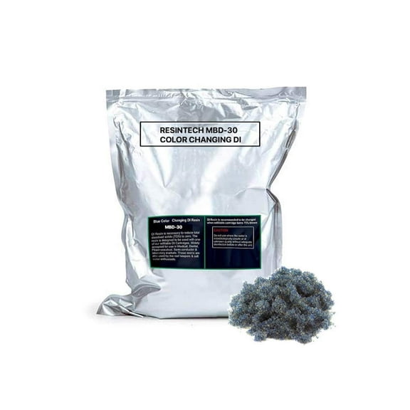Resintech MBD-30 Nuclear Grade Mixed Bed DI Resin, 5LB, 5 lb, Green or Black