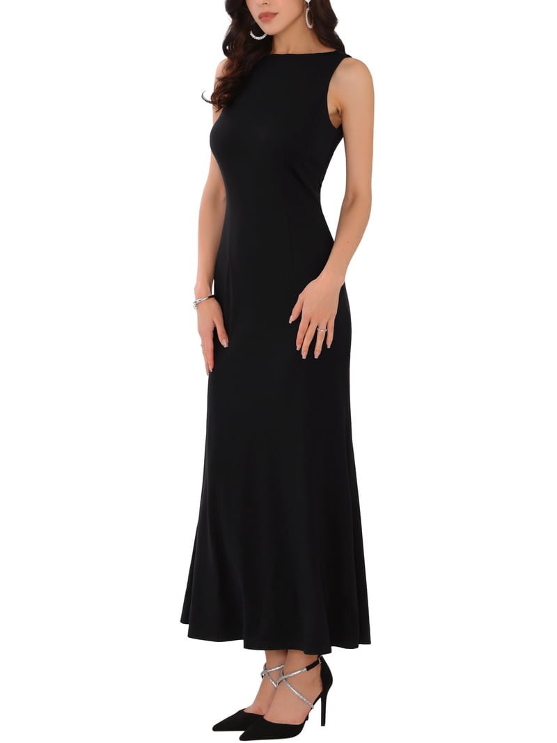 black boat neck dress Black Boat Neck Ruched Long Sleeve Midi Dress