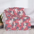 thumbnail image 3 of Disketp Rose Flowers Flannel Blankets - Thick and Warm Blanket for Winter, Soft Fuzzy Plush King Blanket for All Seasons40"x30", 3 of 6