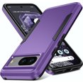thumbnail image 1 of KOMI for Google Pixel 8 Pro Case, Dual Layer Shockproof Rugged Pixel 8 Pro Case [15FT Military][Heavy Duty Protection] Google Pixel 8 Pro Phone Case [Raised Edges Protect Camera & Screen] (Purple), 1 of 5