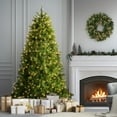 thumbnail image 3 of National Tree Company Pre-Lit Feel Real®Artificial Christmas Tree, Green, Downswept Douglas® Fir, Clear Lights, Includes Stand, 6.5 Feet, 3 of 8